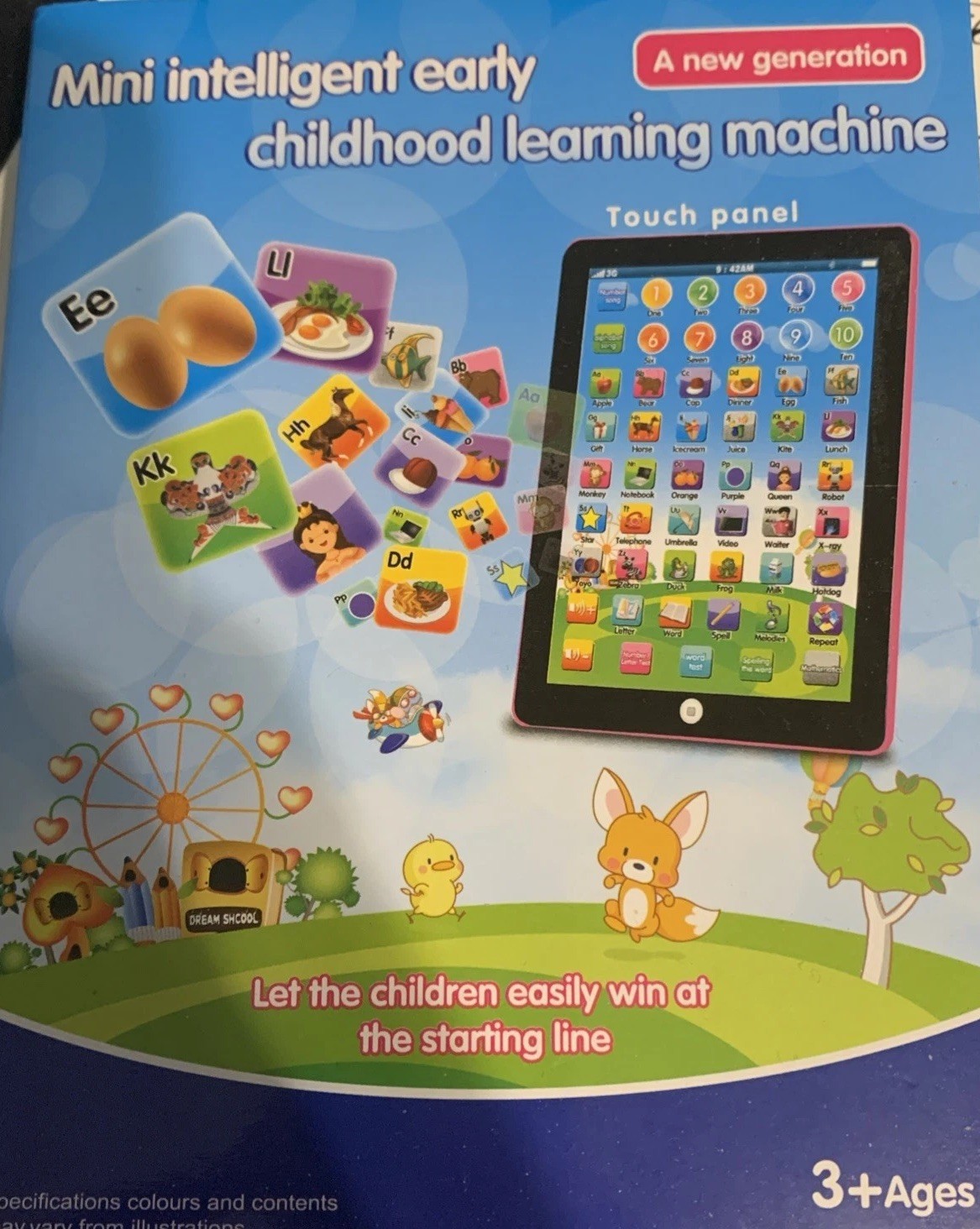 Blue Mini Intelligent Early Childhood Learning Machine Toy For Kids Age 3+