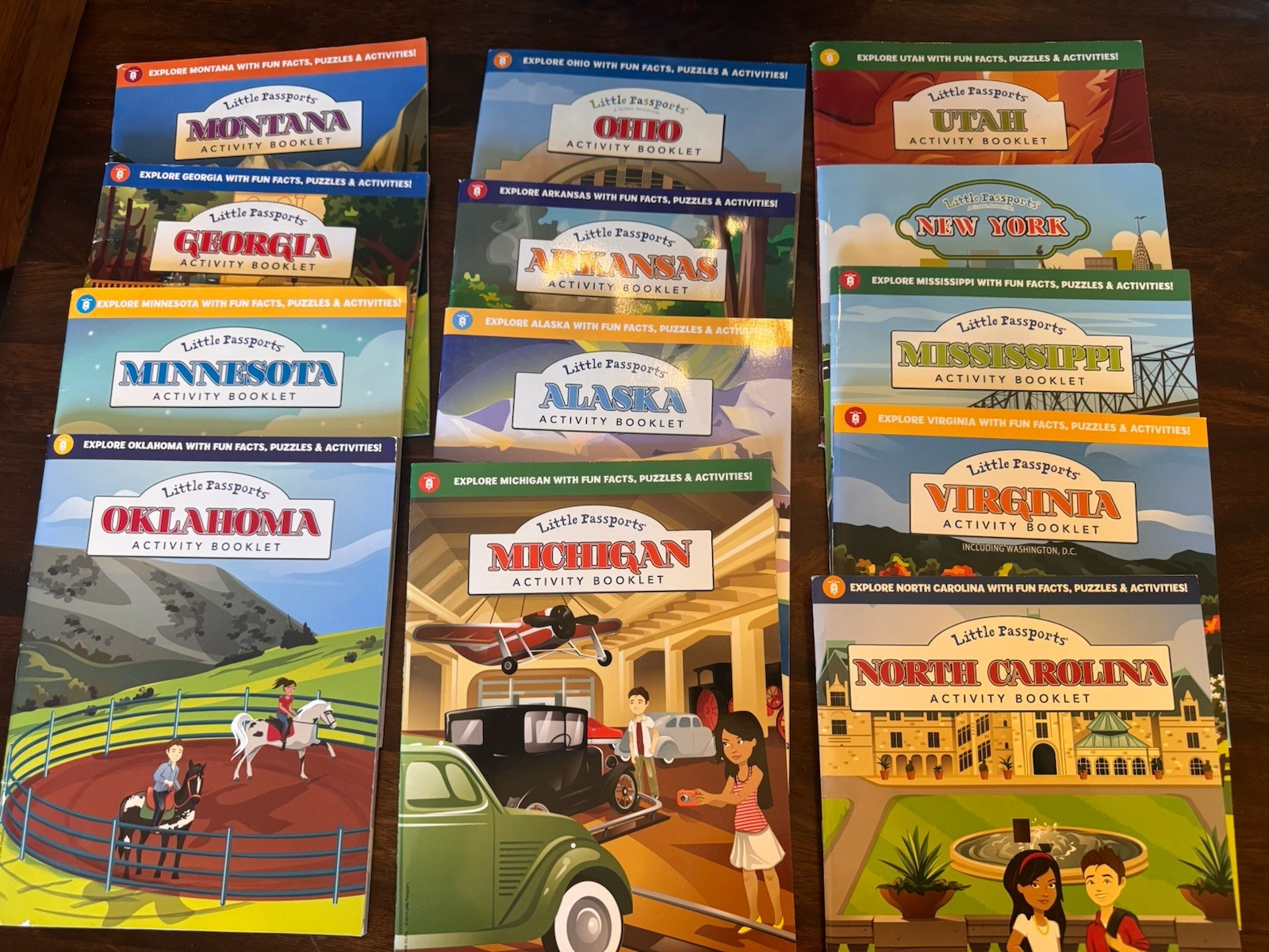 Little Passports Activity Booklets, Set Of 25 Double Sided, Full State Set