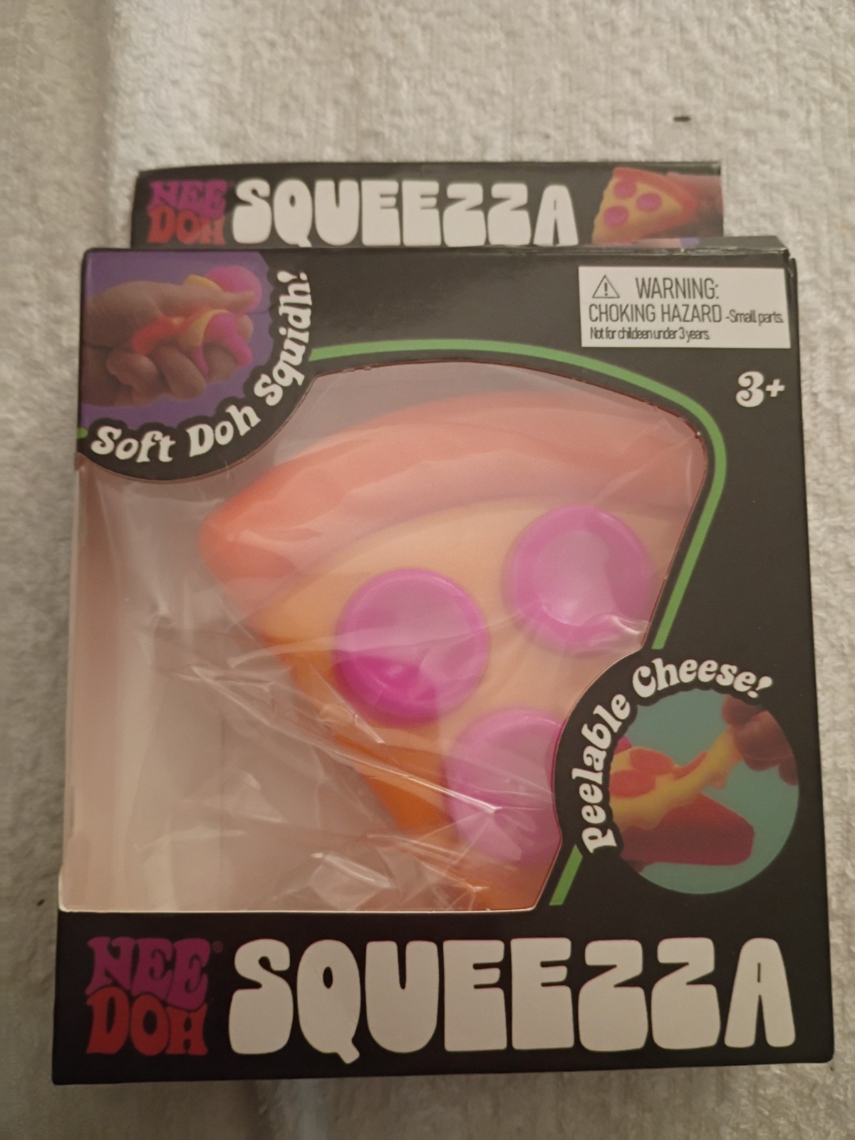 Nee Doh Squeeza Pizza Orange Rare 100% Authentic Schylling 25300NAB