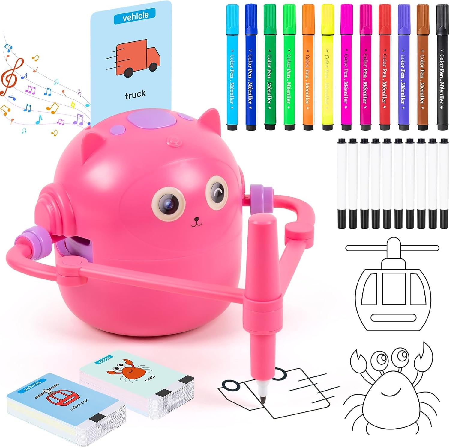 Drawing Robot Kids Drawing Robot Kids 6 7 8 9 10 11 12 Year Old Doodle Bot Toy