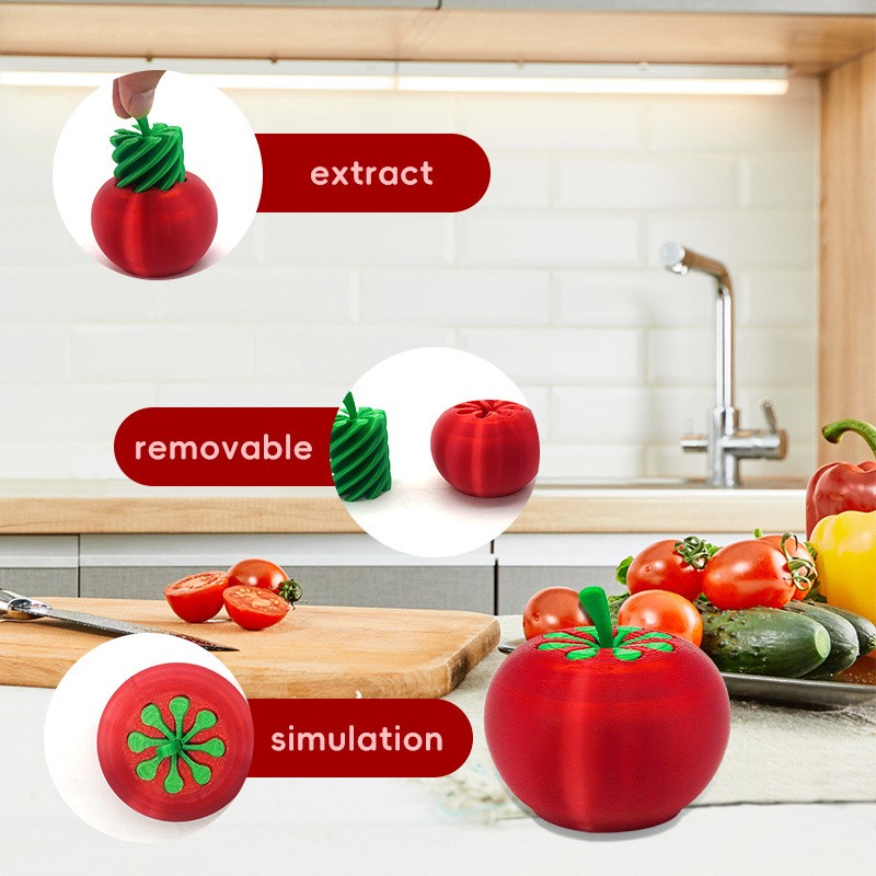 Portable Lightweight Durable Easy – To – Use Non – Toxic Tomato Twist Fidget Toy