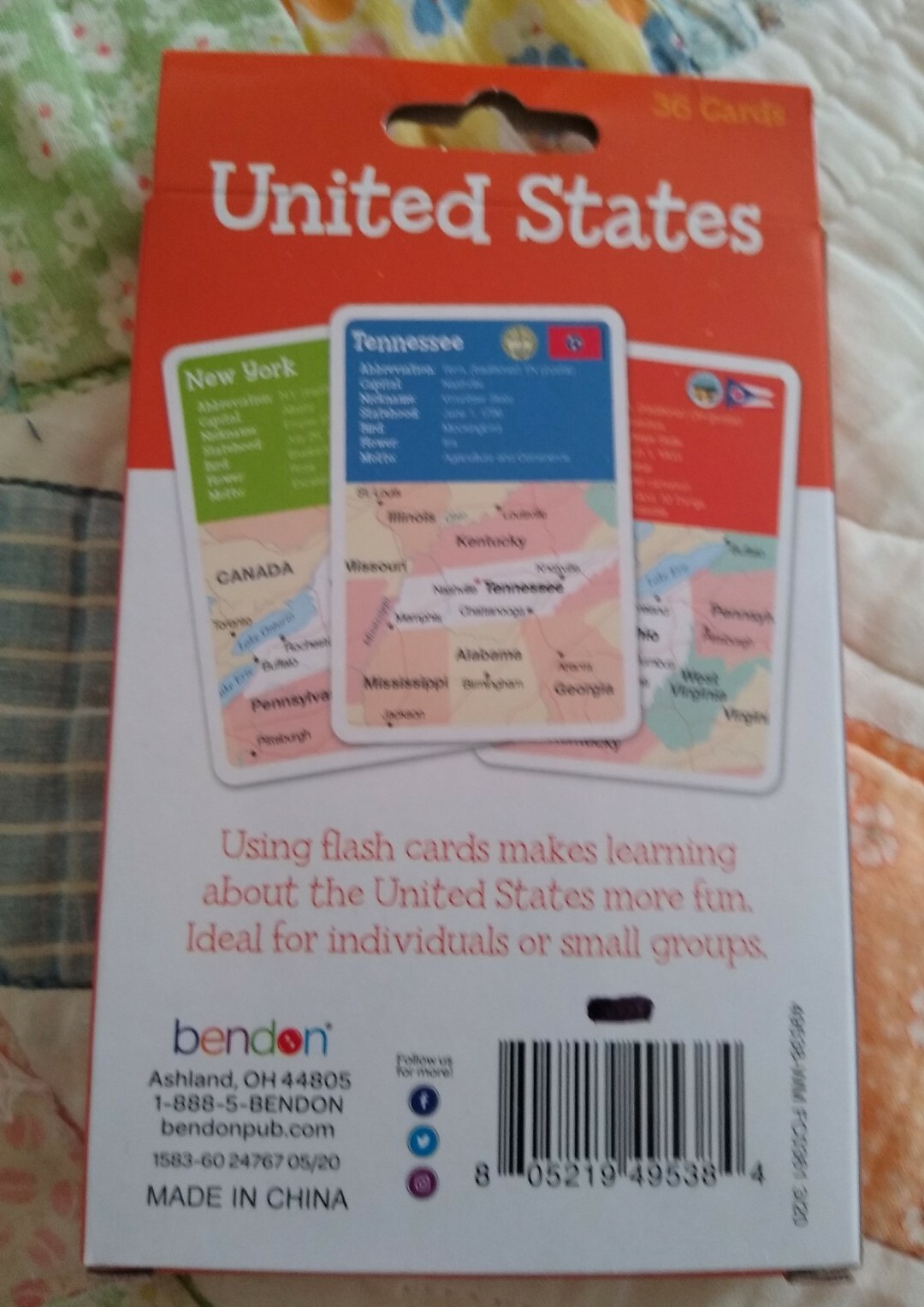 Flash Cards, United States 🇺🇸 Brand: Bendon 36 Cards Learning Fun! 🆓ship! 🆕
