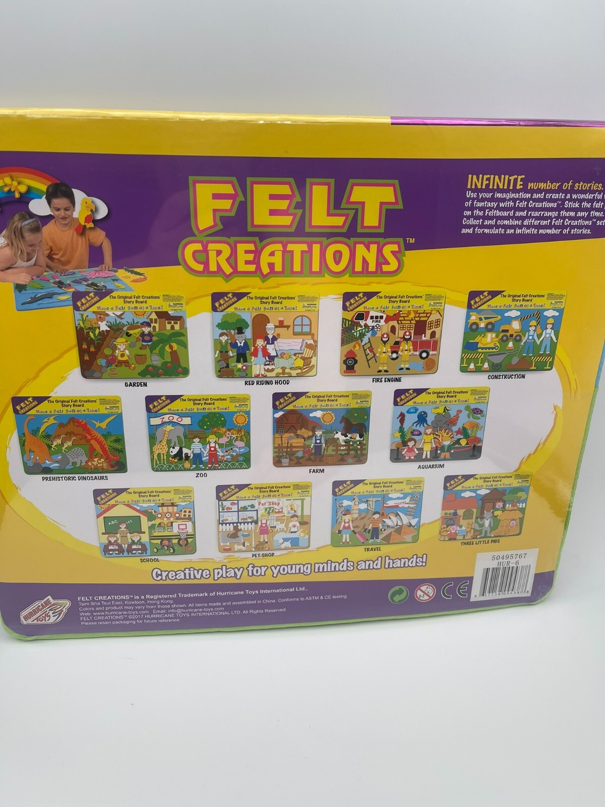 2007 New Sealed, Felt Creations, Farm And Animals RARE HTF Little Red Hen
