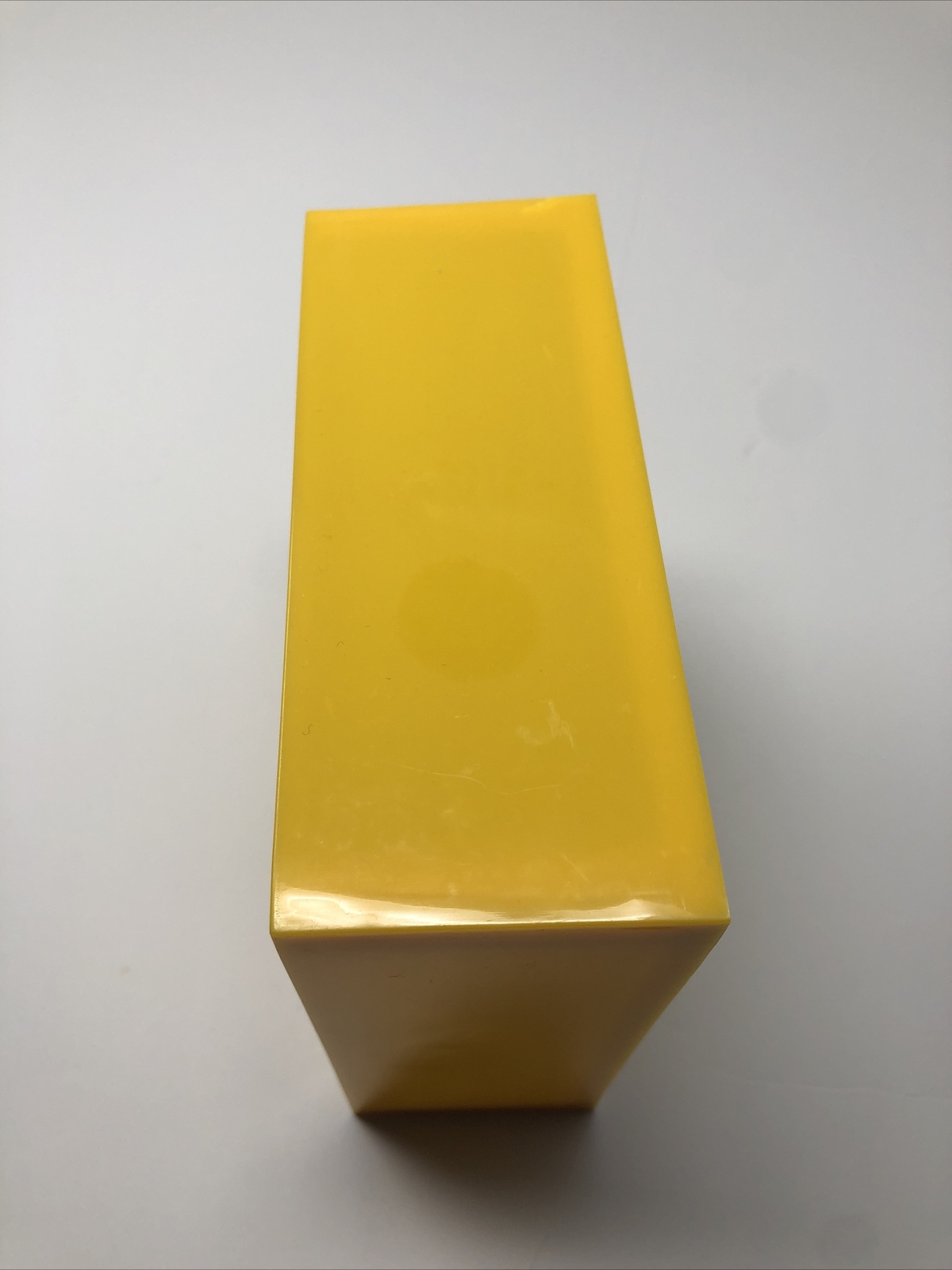 PIzza Coin Bank Clear Unbreakable Plastic Yellow Pizza Print 5.9×5.9×2.4″