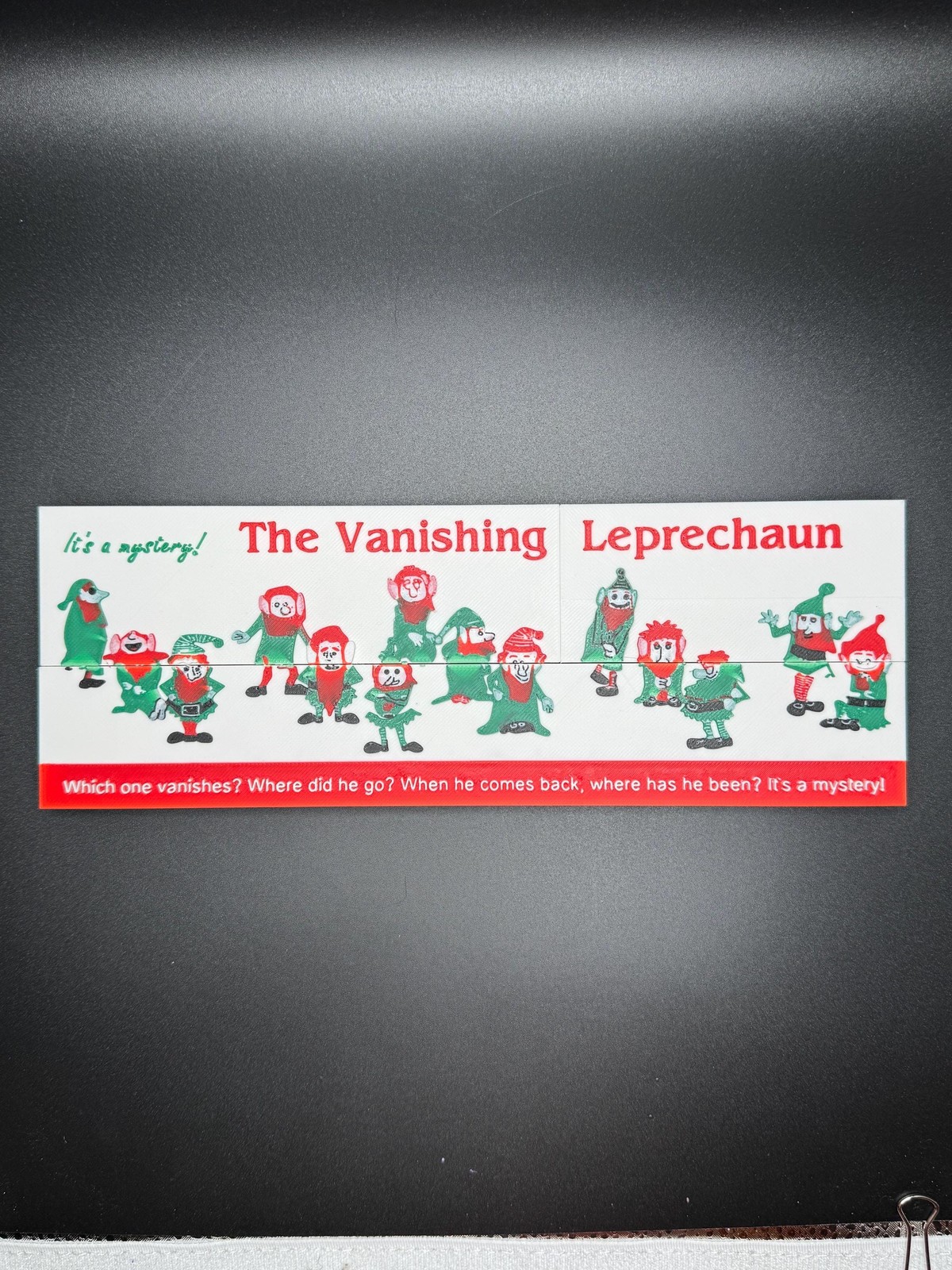 Vanishing Leprechaun – Magic Shifting Puzzle – High Quality 3D Print – Fun &