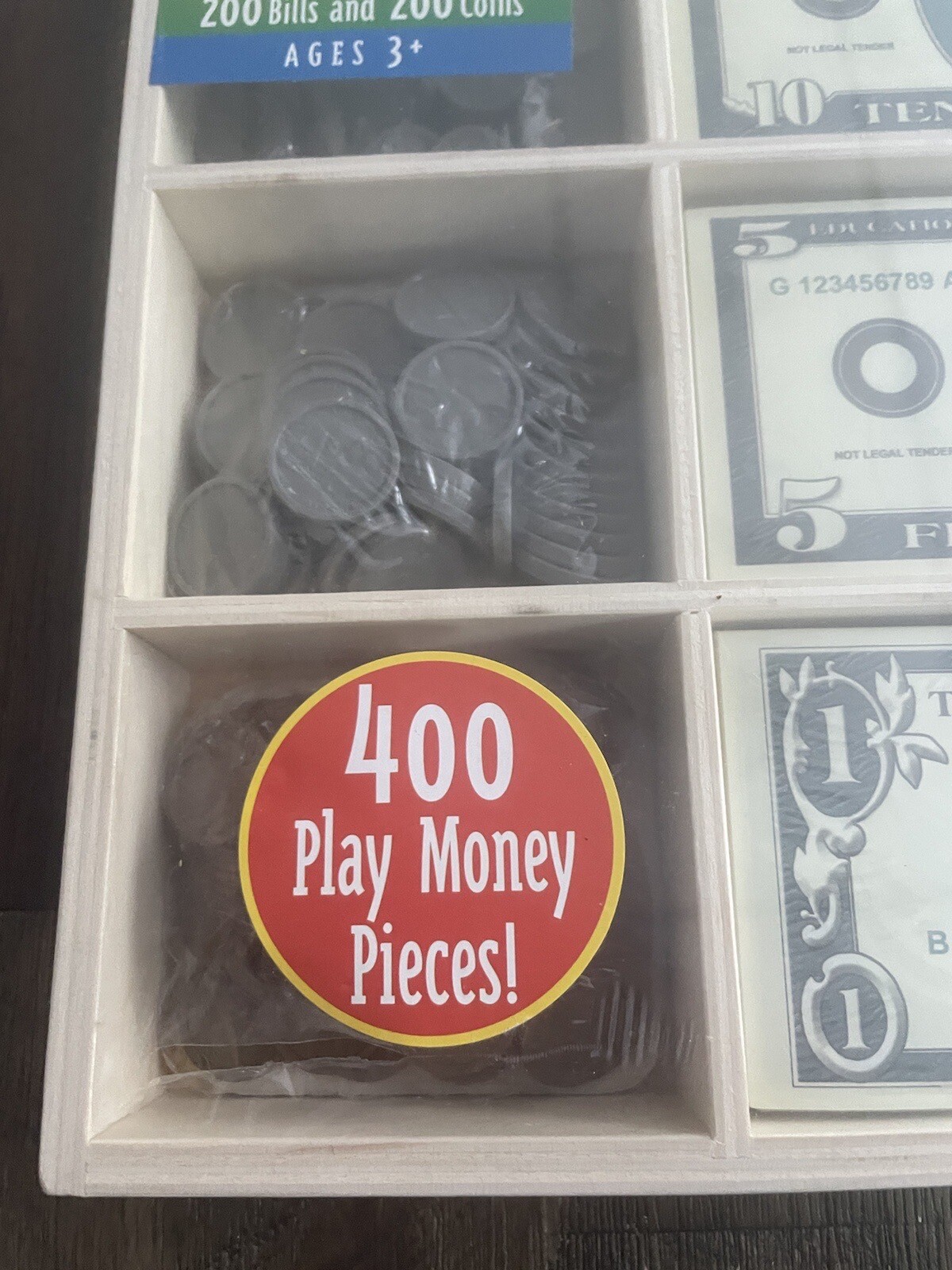 *NEW / SEALED* Melissa & Doug DOLLARS & CENTS Play Money Set 400 pcs