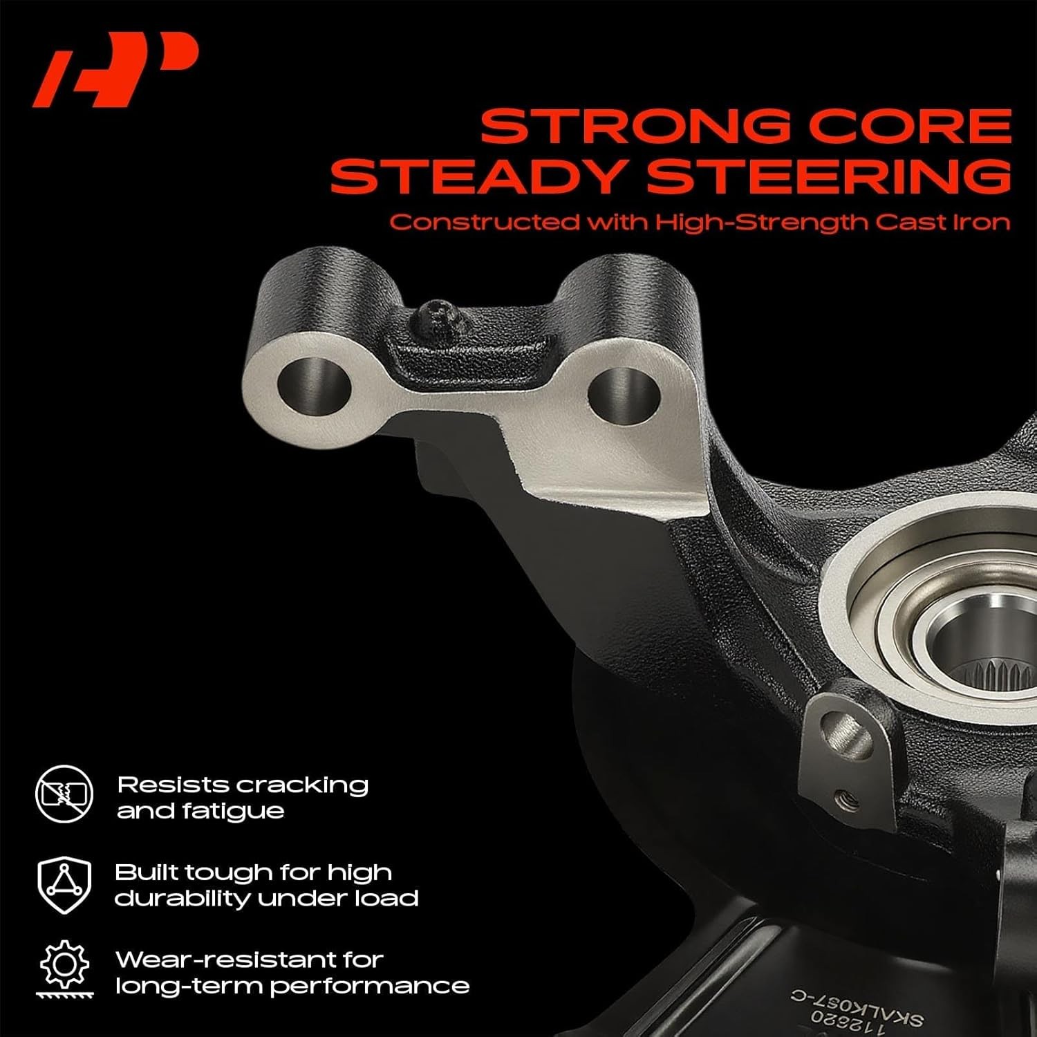 Front Left Steering Knuckle Wheel Bearing Hub Assembly Compatible Replacement
