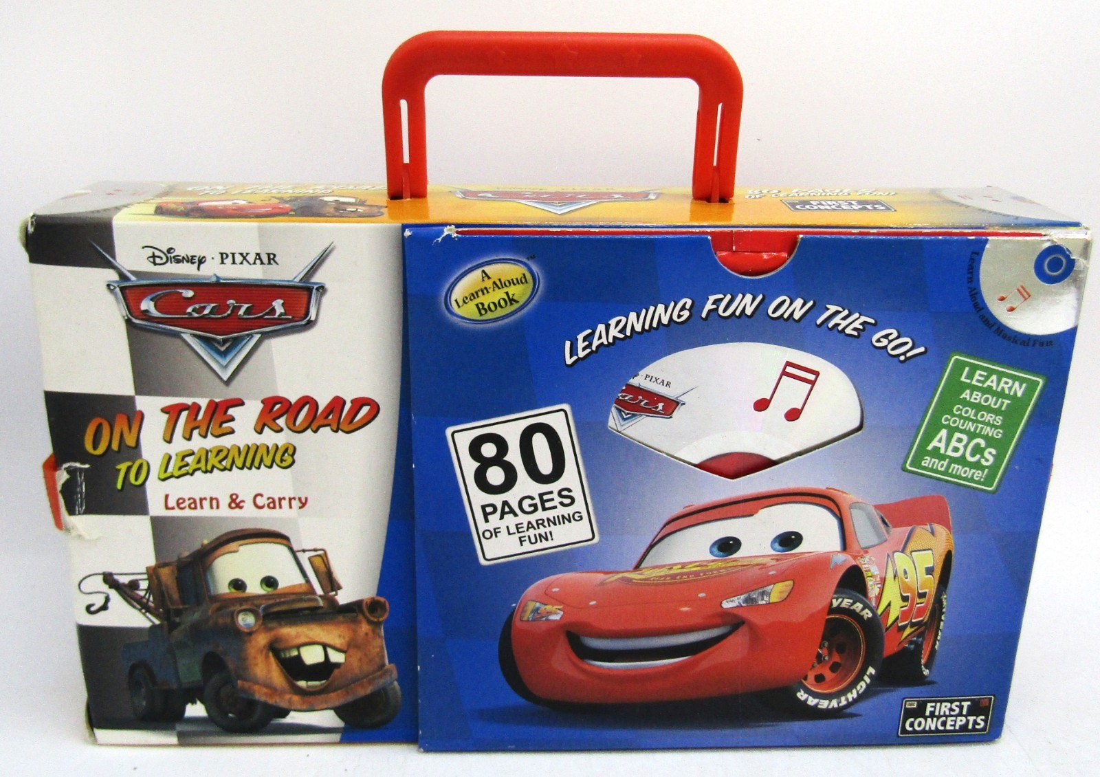 Disney Pixar Cars On the Road to Learning 4 book Learn & Carry Pack Audio