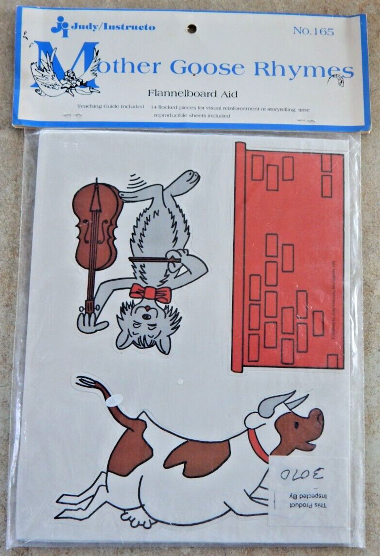 New Judy/Instructo Flannelboard Aid “MOTHER GOOSE RHYMES” #165 Humpty Dumpty Cat