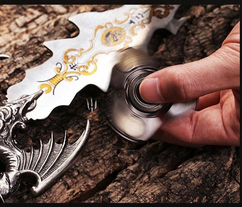 Steel Alloy Fidget Hand Spinner Finger Gyro Toys EDC Focus Stress Reliever