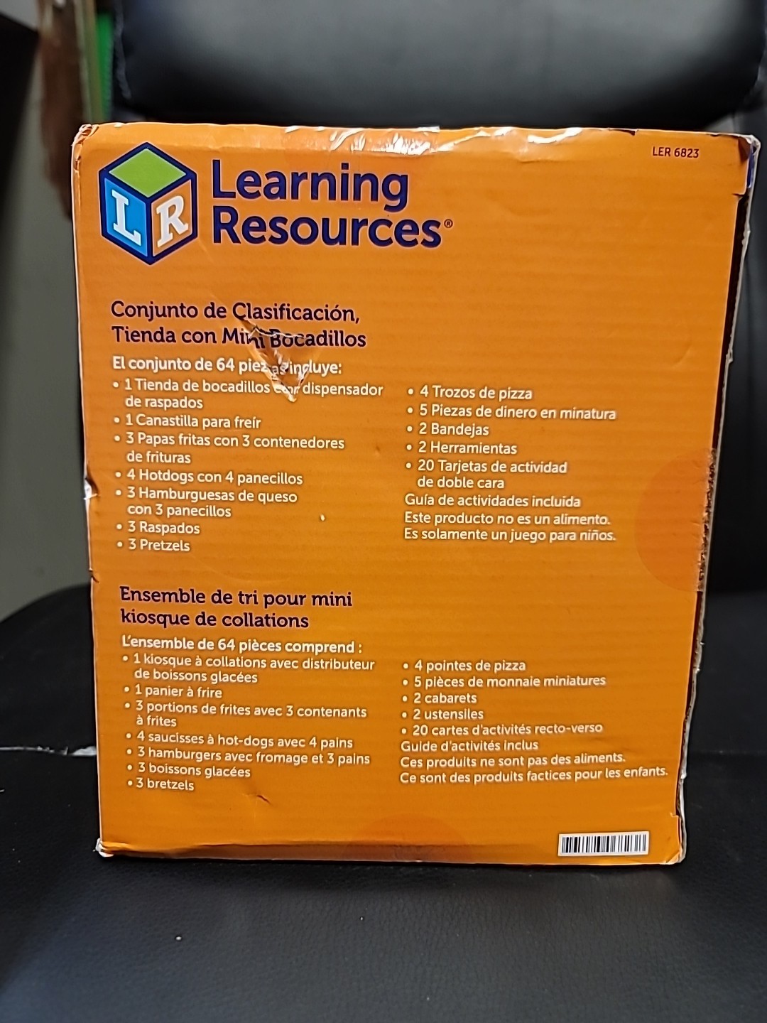 Learning Resources Mini Snack Shop Sorting Set Fast Food Set NIB FREE SHIPPING
