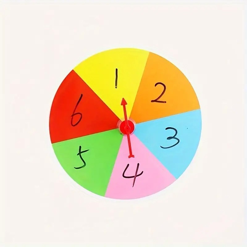 6 Colors Magnetic Dry Erase Spinning Board Teaching Tool Blackboard Classroom