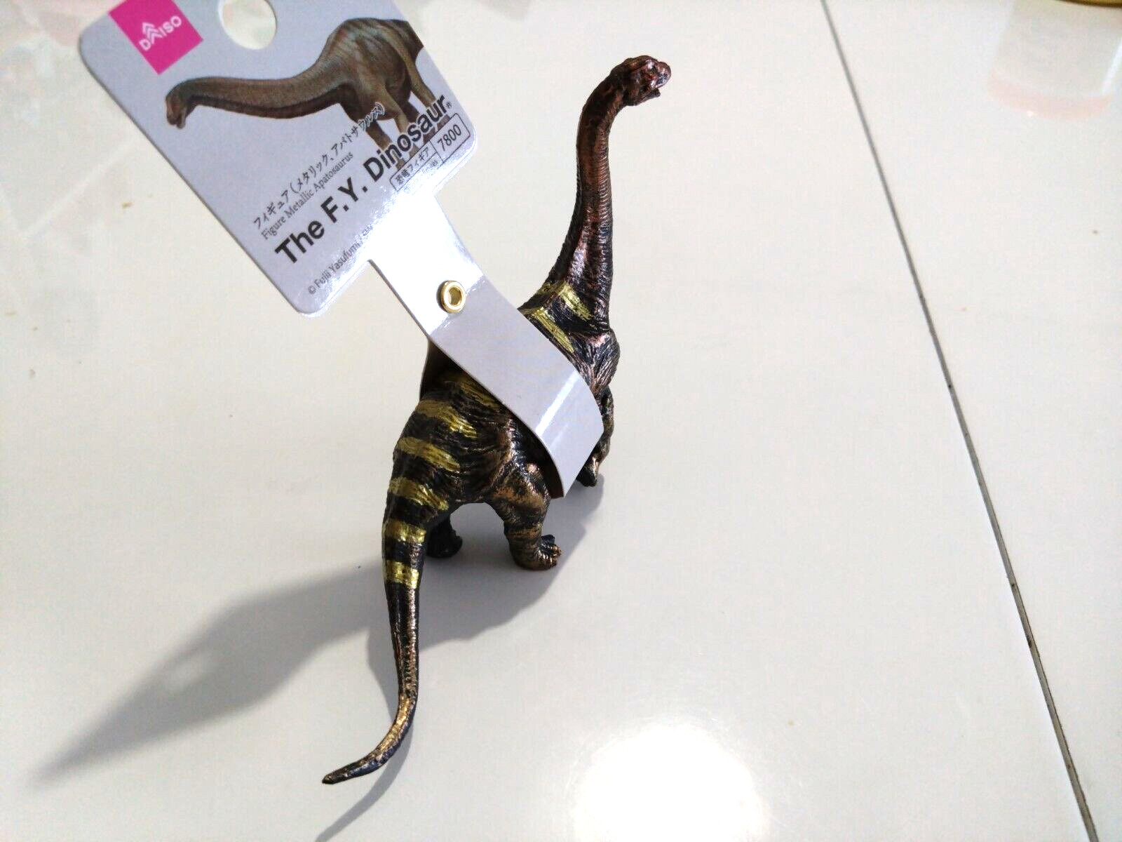 Figure, The F,Y, Dinosaur Metallic Apatosaurus, Daiso, ABS resin, approx. 13cm