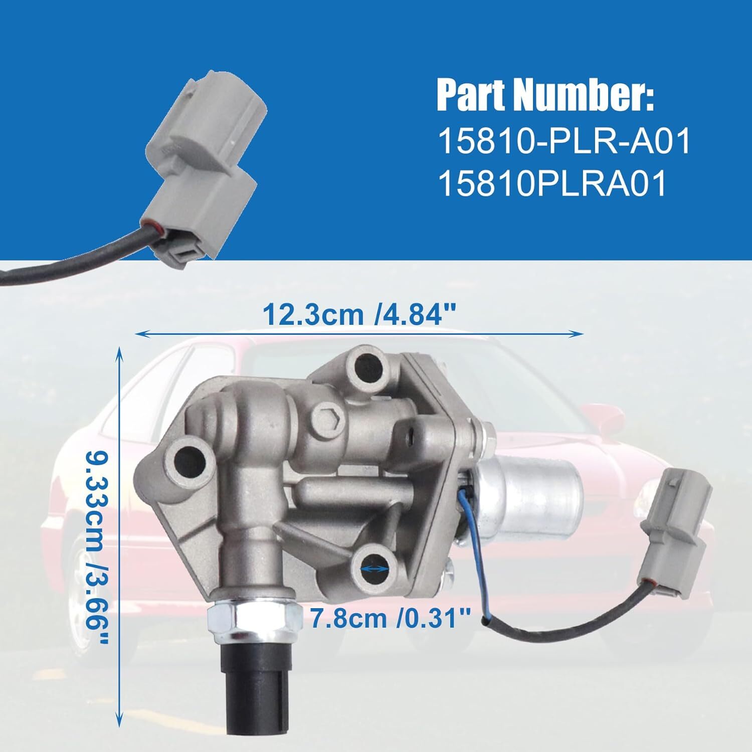 XQSMWF VTEC Solenoid Spool Valve With Gasket Compatible with Honda Civic 1.7L