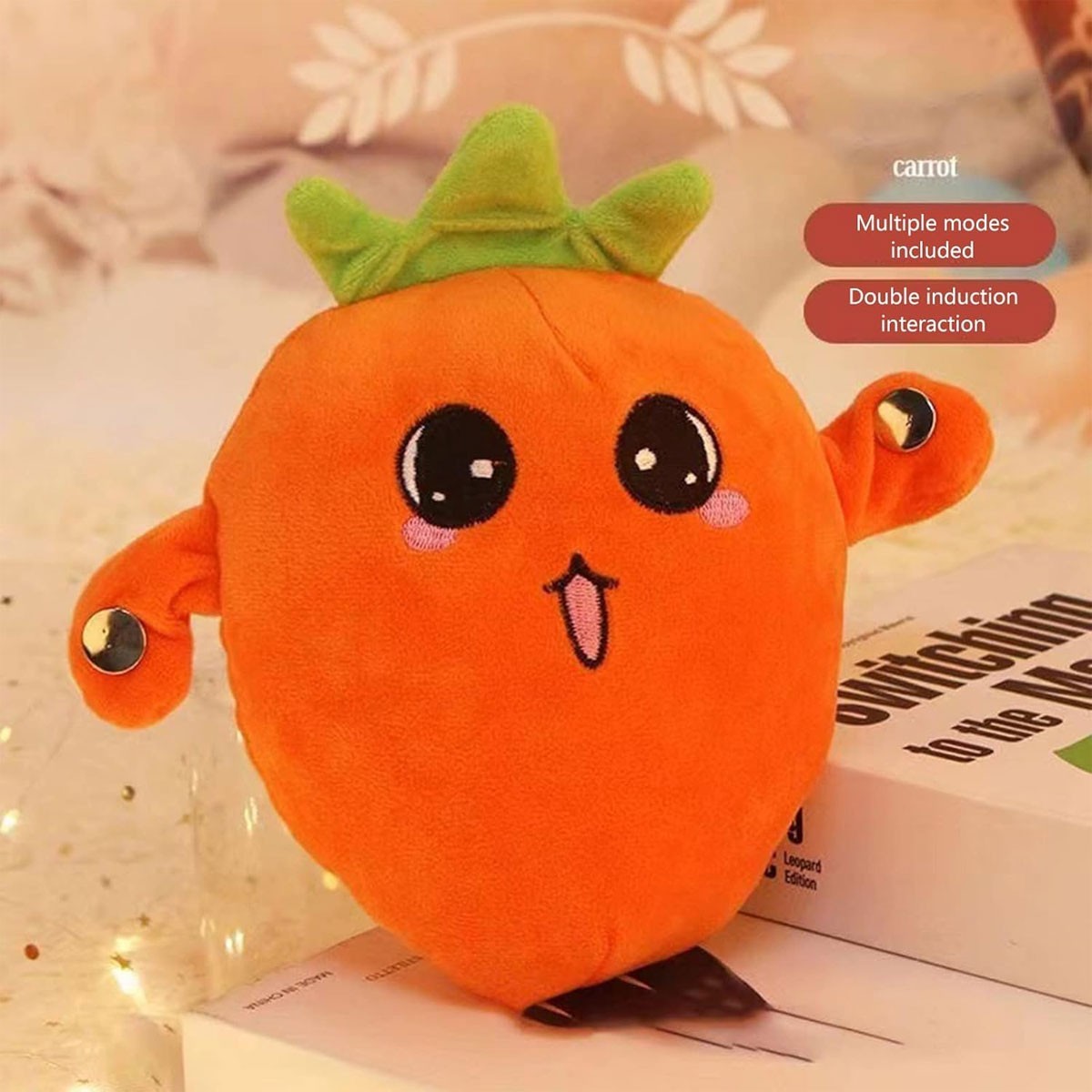 Interactive Musical Toy Fruit Sensing Beat Piano Plush Toy Electric Plush Toy