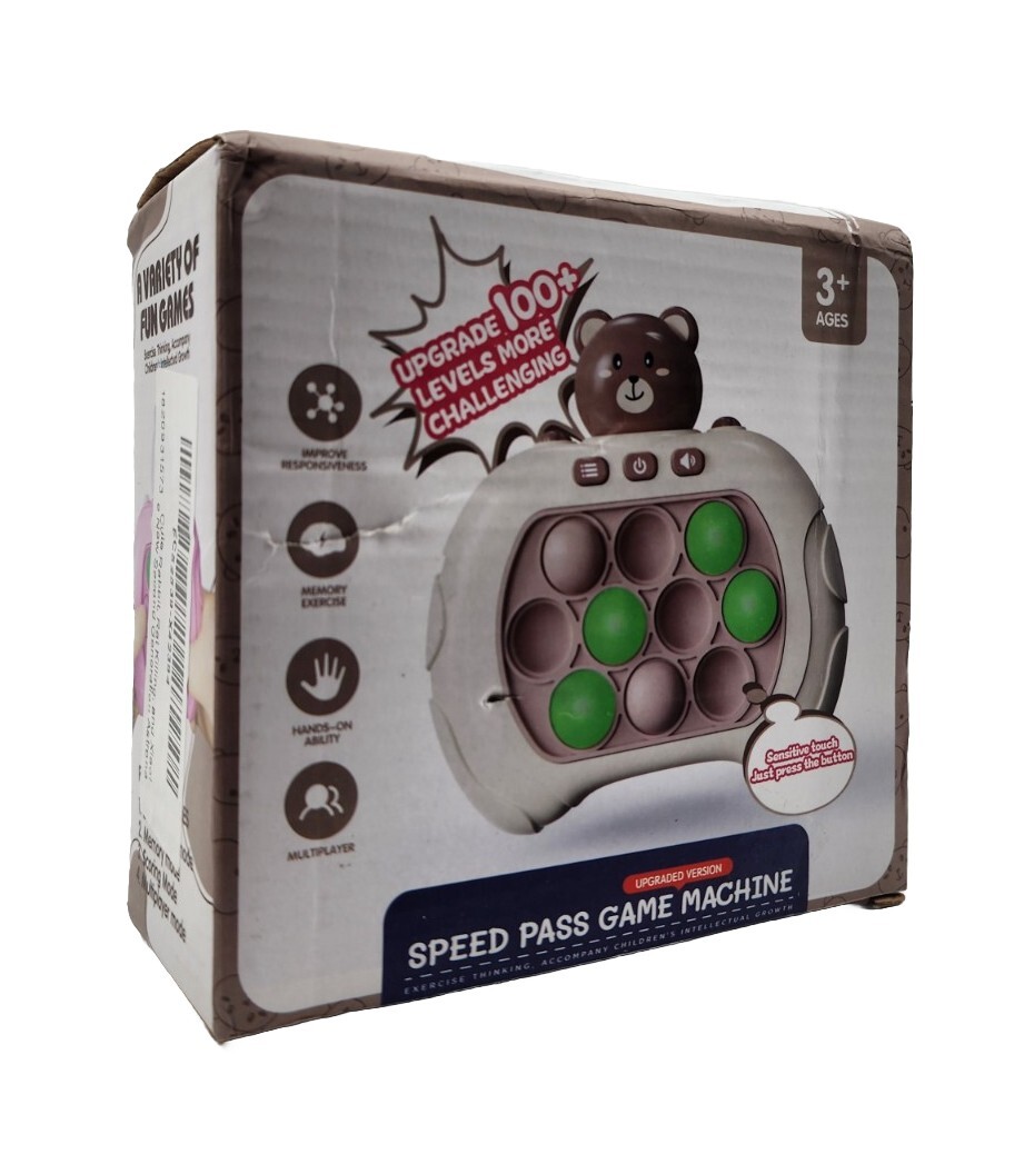 Speed Pass Game Machine Push Fidget Sensory Toy Game Cute Astronaut Whack A Mole