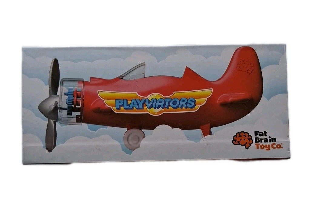 NEW IN BOX Fat Brain Toy Company Playviators Red Airplane