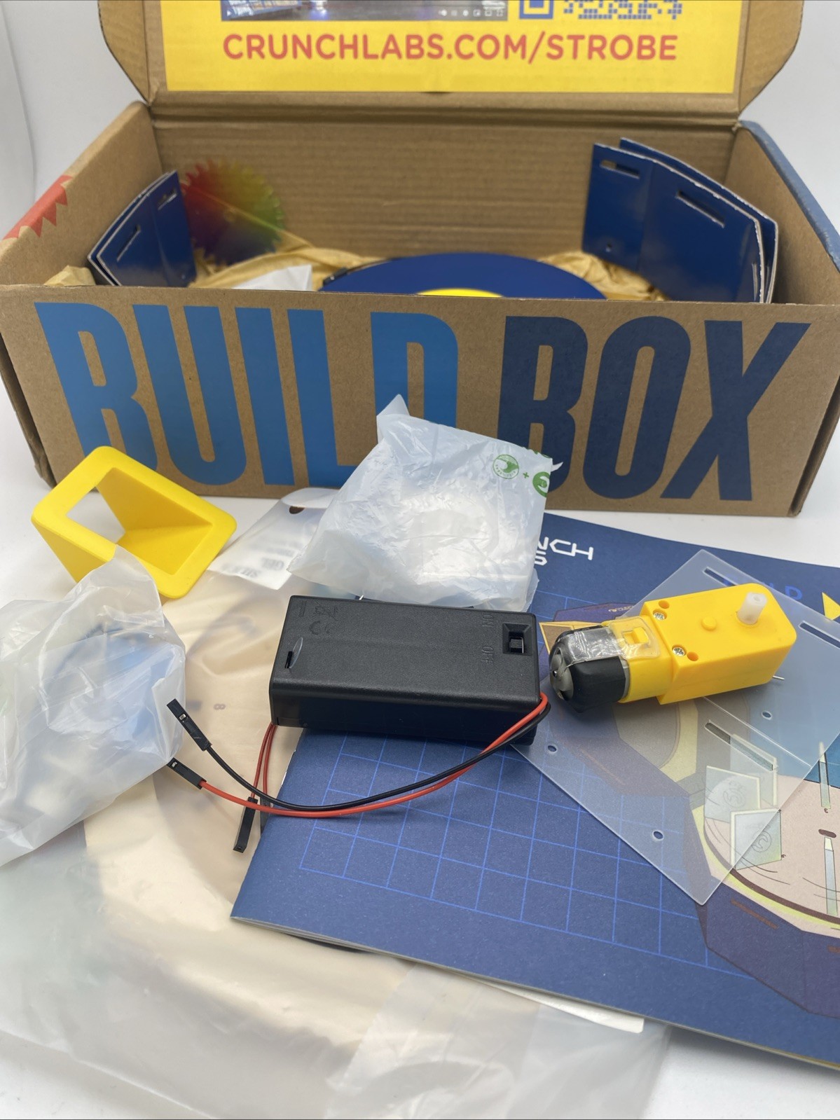 Crunch Labs Strobe Light Animator Builder Box Mark Rober STEM Kit