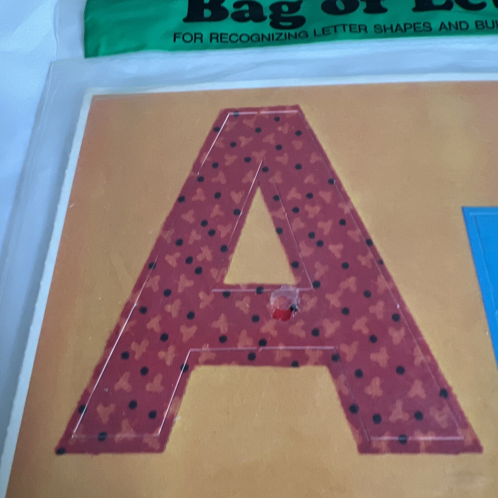 Vintage 1977 Western Publishing Scribblers Bag of Alphabet Letters~NOS