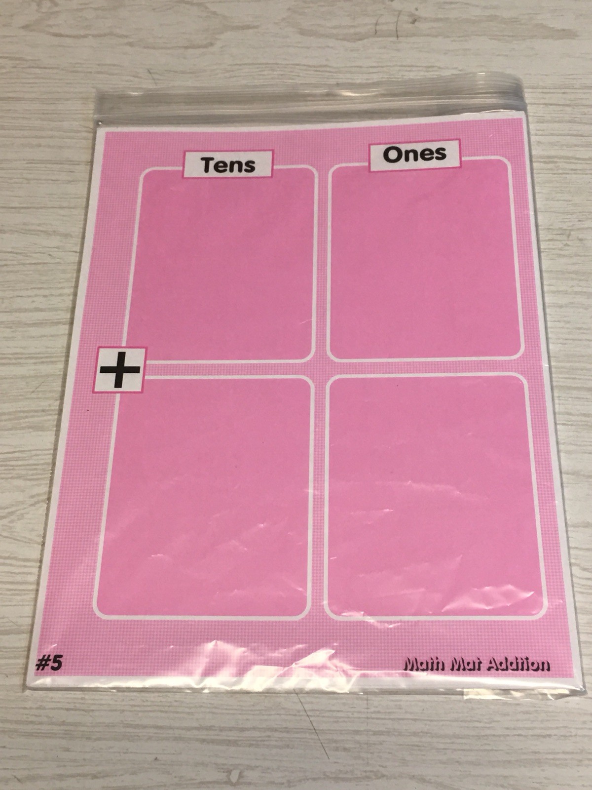 Classroom Set of 10 – Laminated Math Work Mats – Dry Erase #05