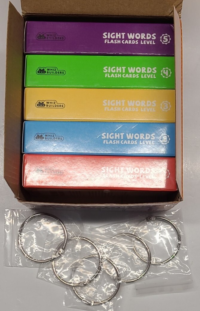 Whiz Builders Sight Words Flash Cards 260 Cards Ages 3 & Up