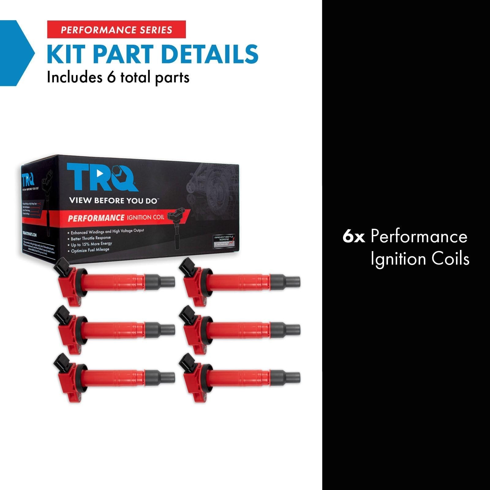 6 Performance Ignition Coils Set for 2005-2015 Toyota Tacoma Tundra 4Runner