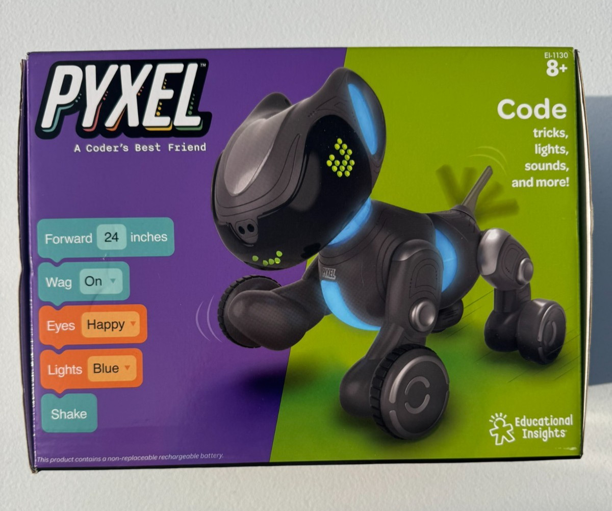 Educational Insights Pyxel – A Coder’s Best Friend Robot Pet (Damage Box)