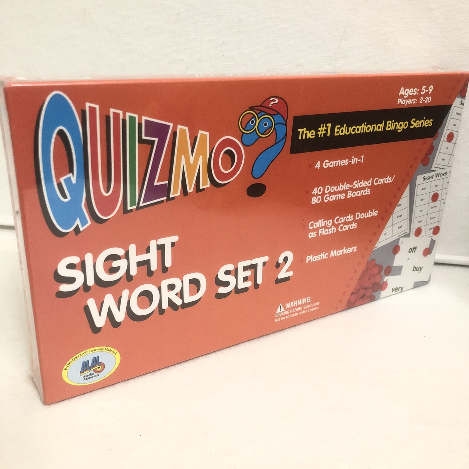 Quizmo Sight Word Recognition 2 Level K-4 Ages 5-8 1993 Homeschooling