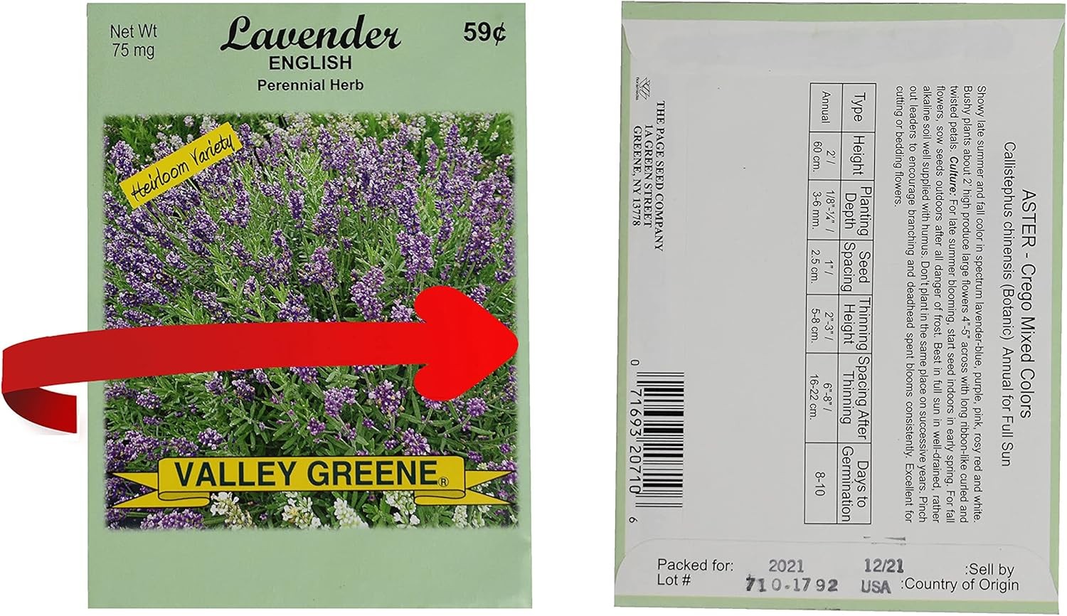 Set of 100 Assorted Valley Green Flower Seed Packets! Flower Seeds in Bulk – 20+