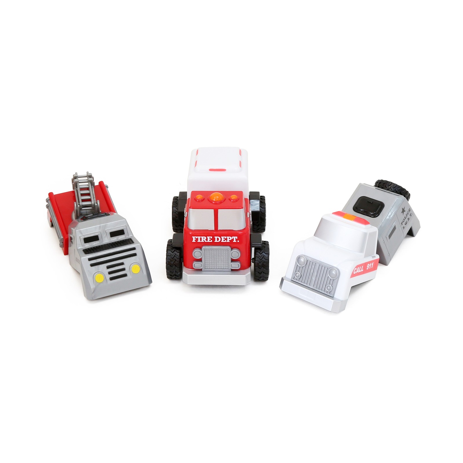 New – Popular Playthings Magnetic Build-A-Truck: Fire and Rescue – Ages 2+