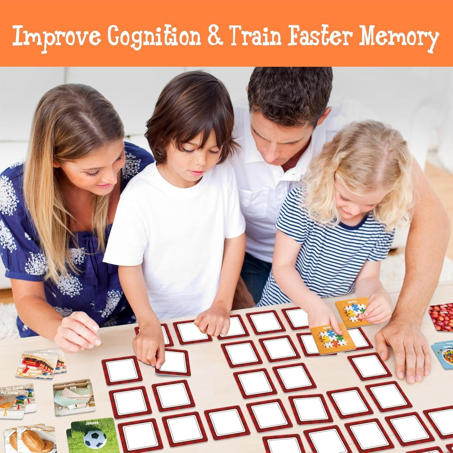 72 PCS Daily Items Matching Game, 36 Designs Everyday Objects Memory Cards En…