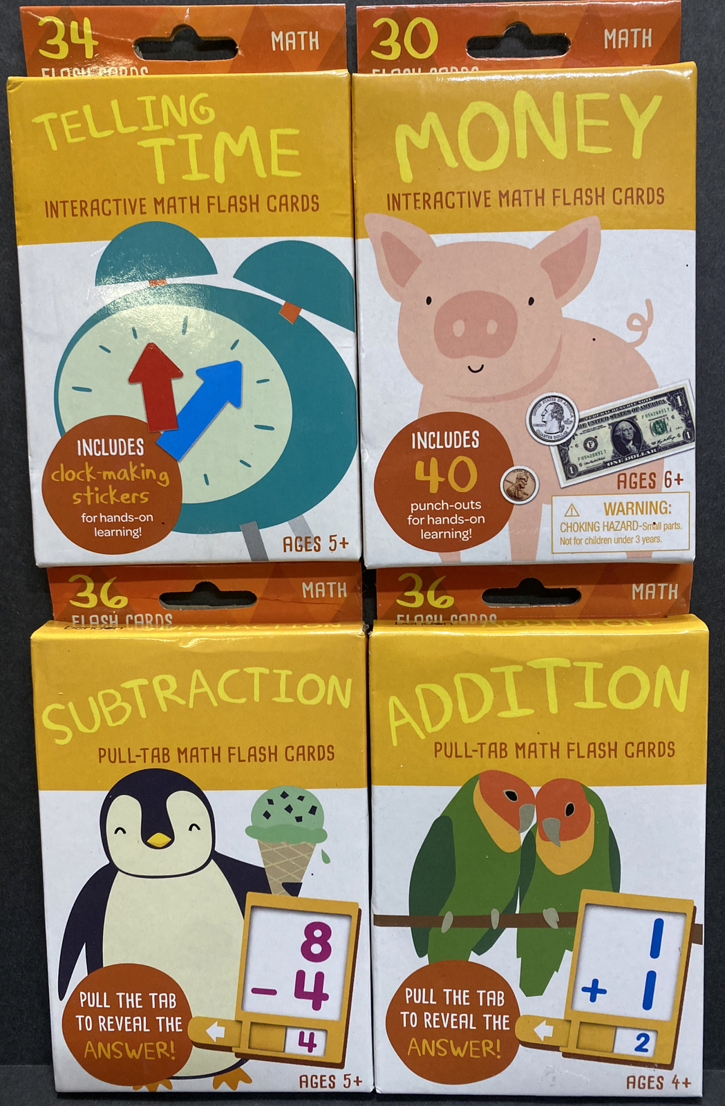 Bundle Listing for brkpnt Flash Cards Money/Telling Time/Addition/Subtract
