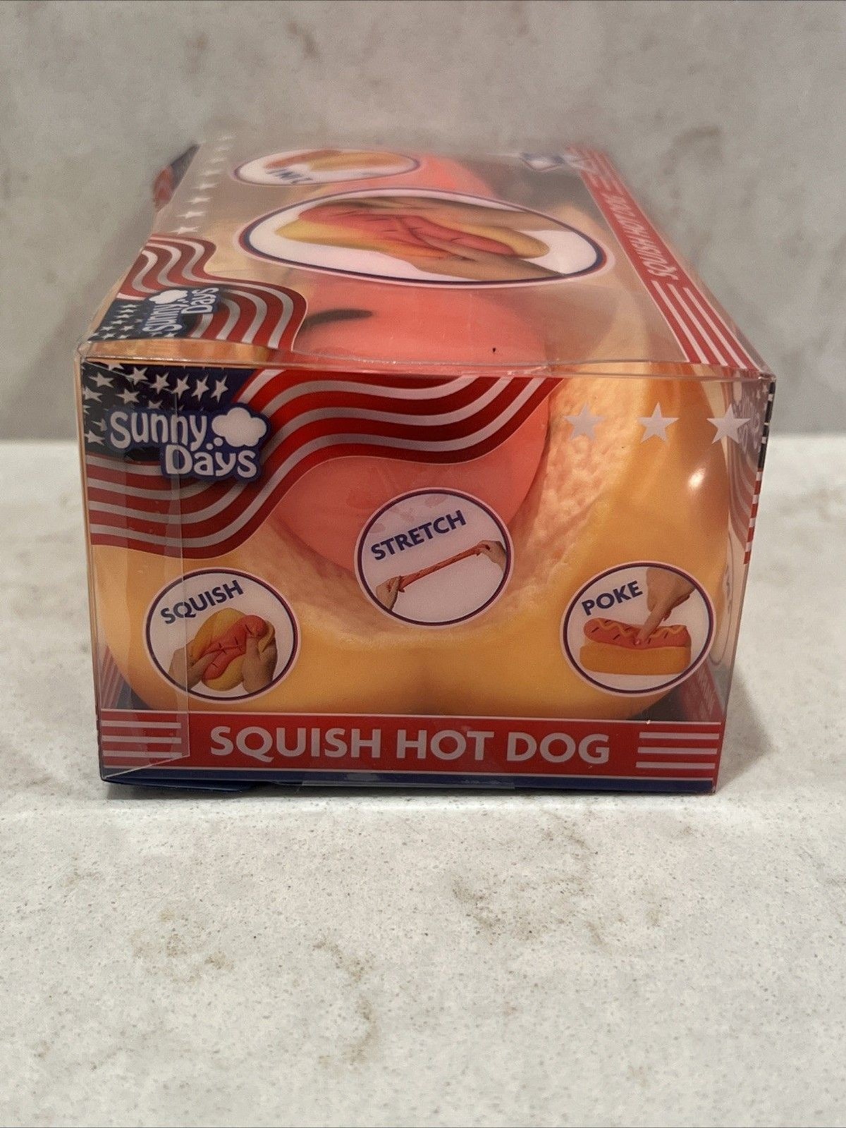 Sunny Days Squeeezy Hot Dog Fidget Toy