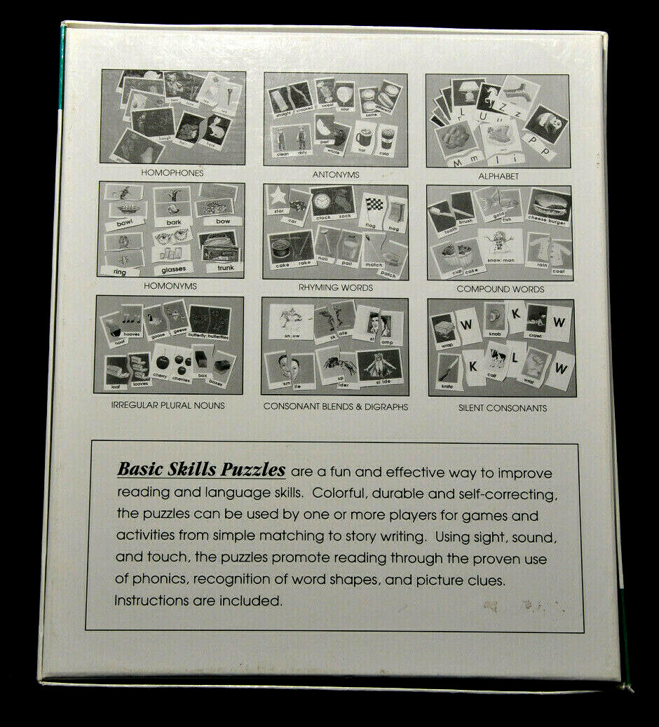 Didax Basic Skills Learning Puzzle Alphabet 26 Self-Matching Puzzles Phonics