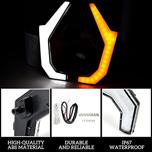 Grille Accent Fang Lights for RZR 1000 XP, Turn Signal Lights Grill Signature