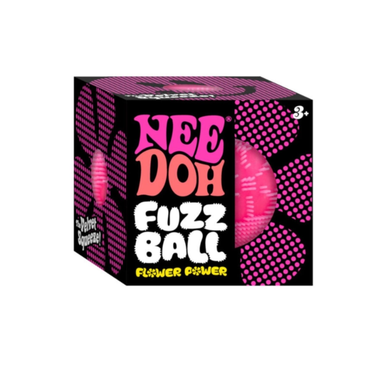 NeeDoh Fuzz Ball Flower Power Pink