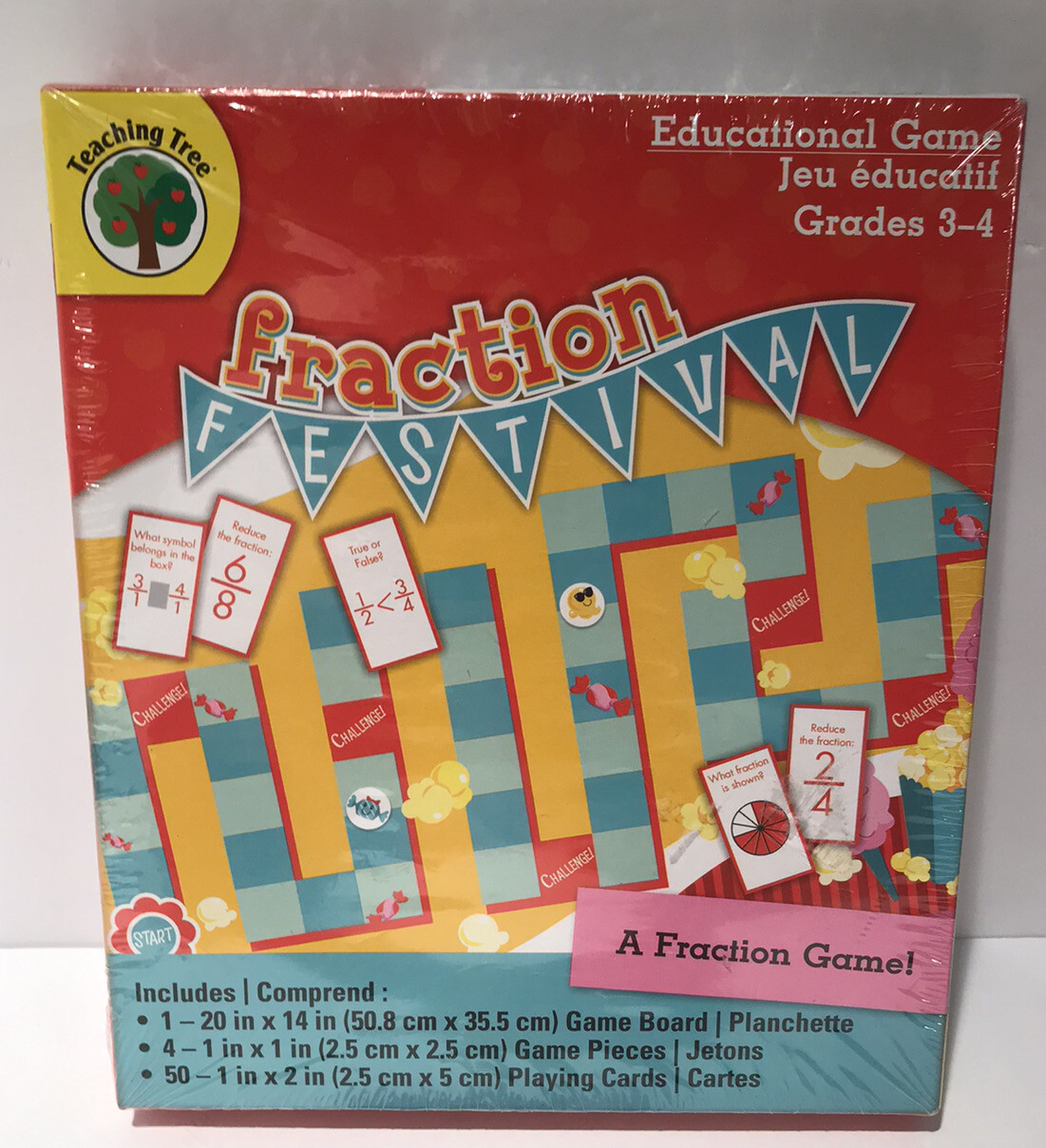 Learning Fraction Grades 3-4 Festival Fun & Learn Great Gift! New & Sealed