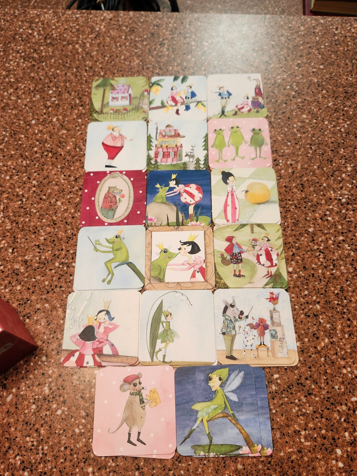 IKEA KVACK Memory 34 Card Matching Game – Fairy Princess Frog Prince