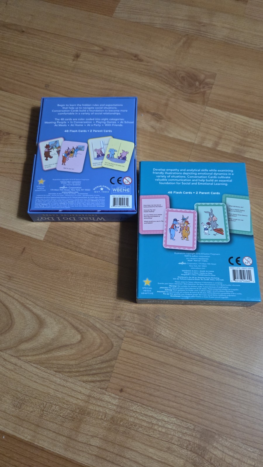 Eeboo Emotional & Social Literacy Conversation Cards For Kids Illustrated