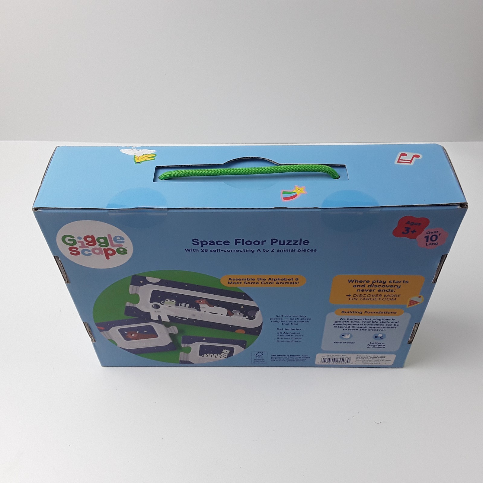 Gigglescape 89981634 Alphabet Space Floor Puzzle Toddler Educational Toy 28-PC