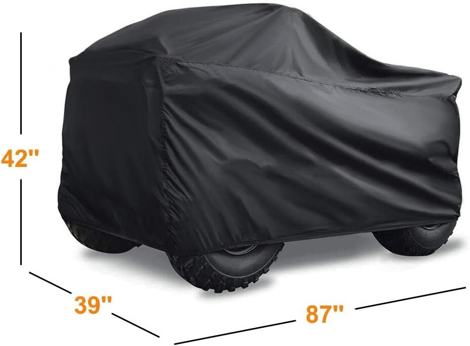 ATV Cover. 420D Heavy Duty Tear-Resistant Fabric. Quad Cover for Kawasaki,