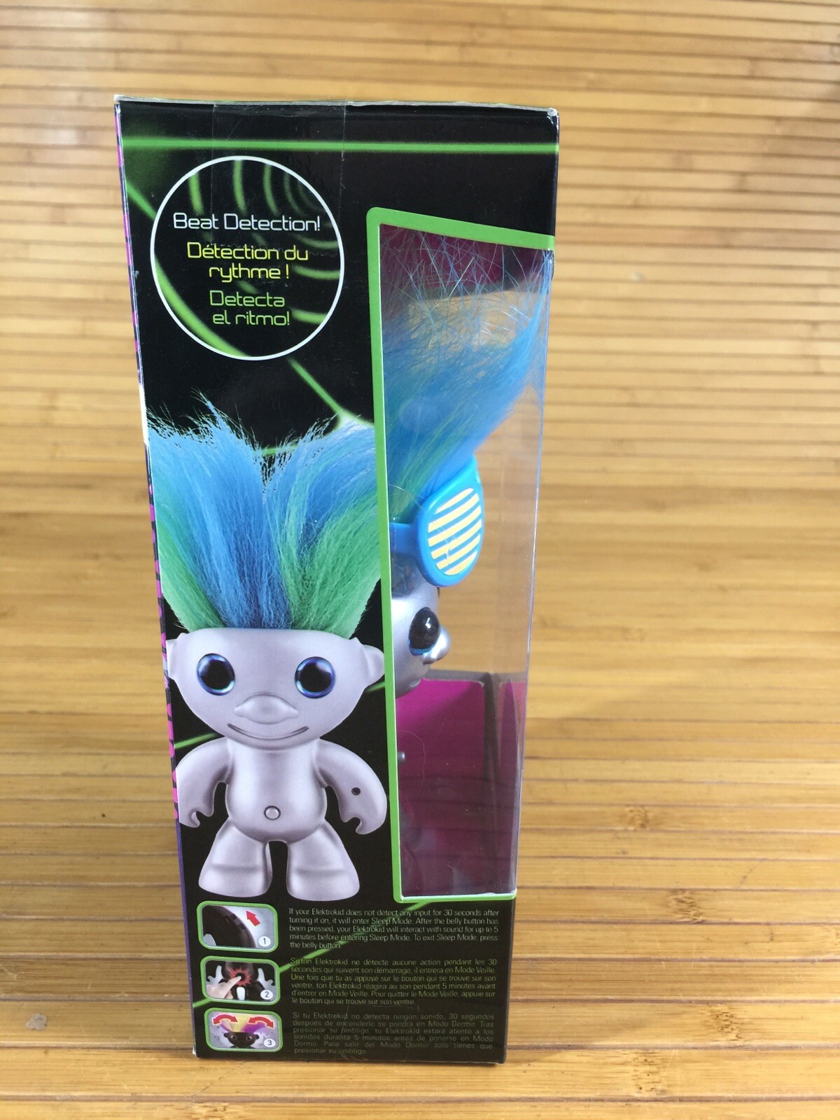 NEW WowWee ElectroKidz Toy Matte Silver 1205 Dancing Hair Troll Play Melody #E