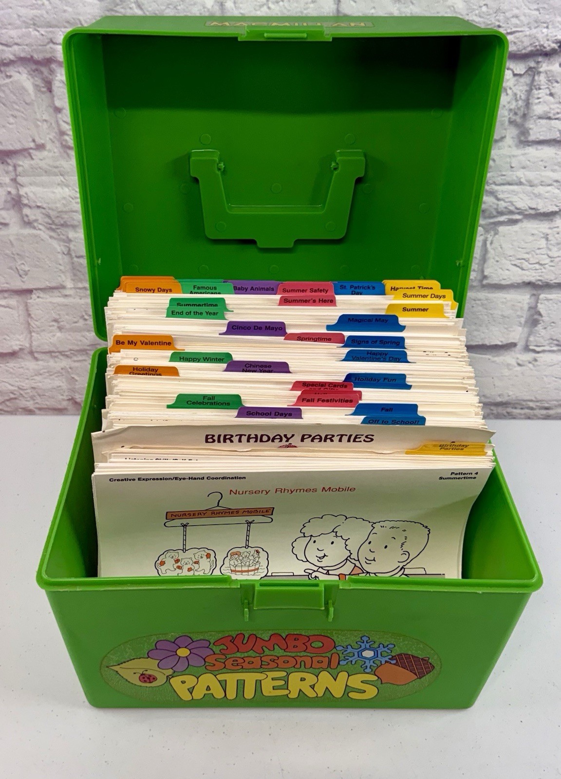 MacMillan Jumbo Seasonal Paterens Lot Of 156 Educational Teaching Art Sets