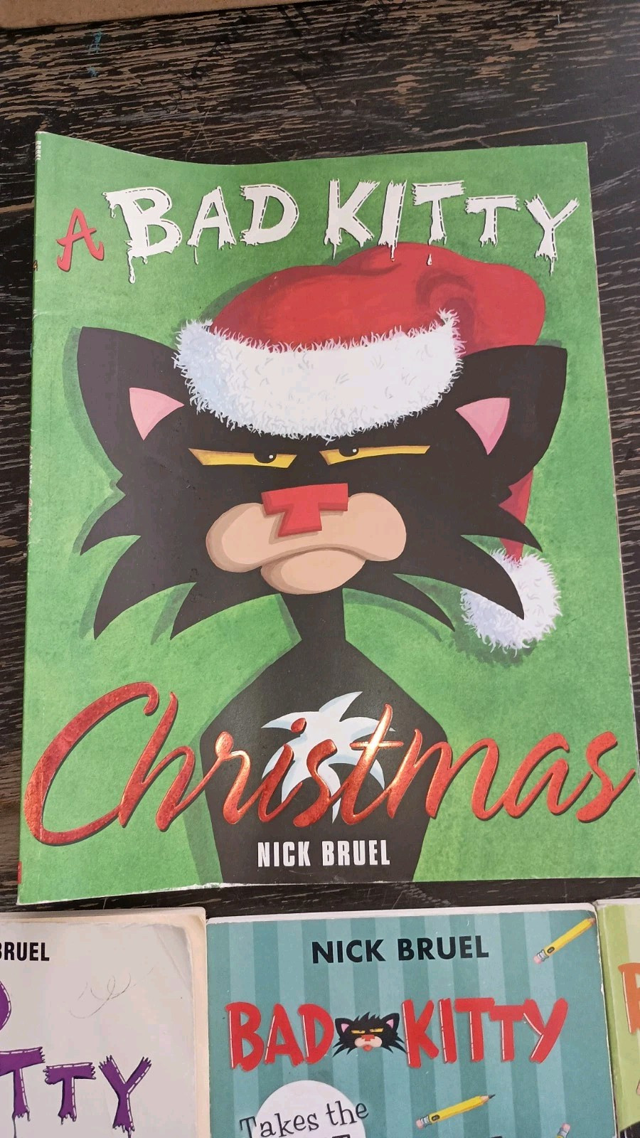 Lot of 4 Bad Kitty Nick Bruel Paperback Books