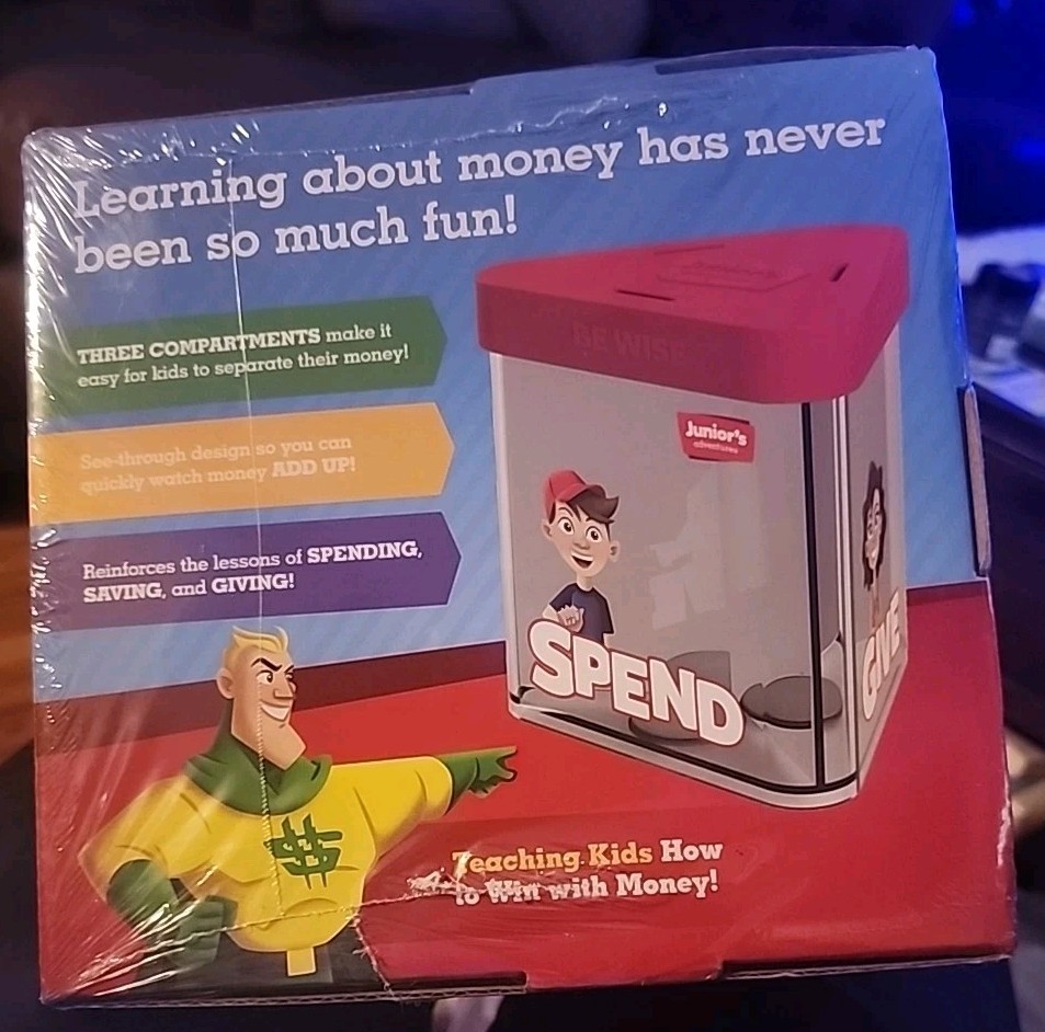 Dave Ramsey: Junior’s Adventures Smart Saver Bank NEW Sealed Spend Save Give