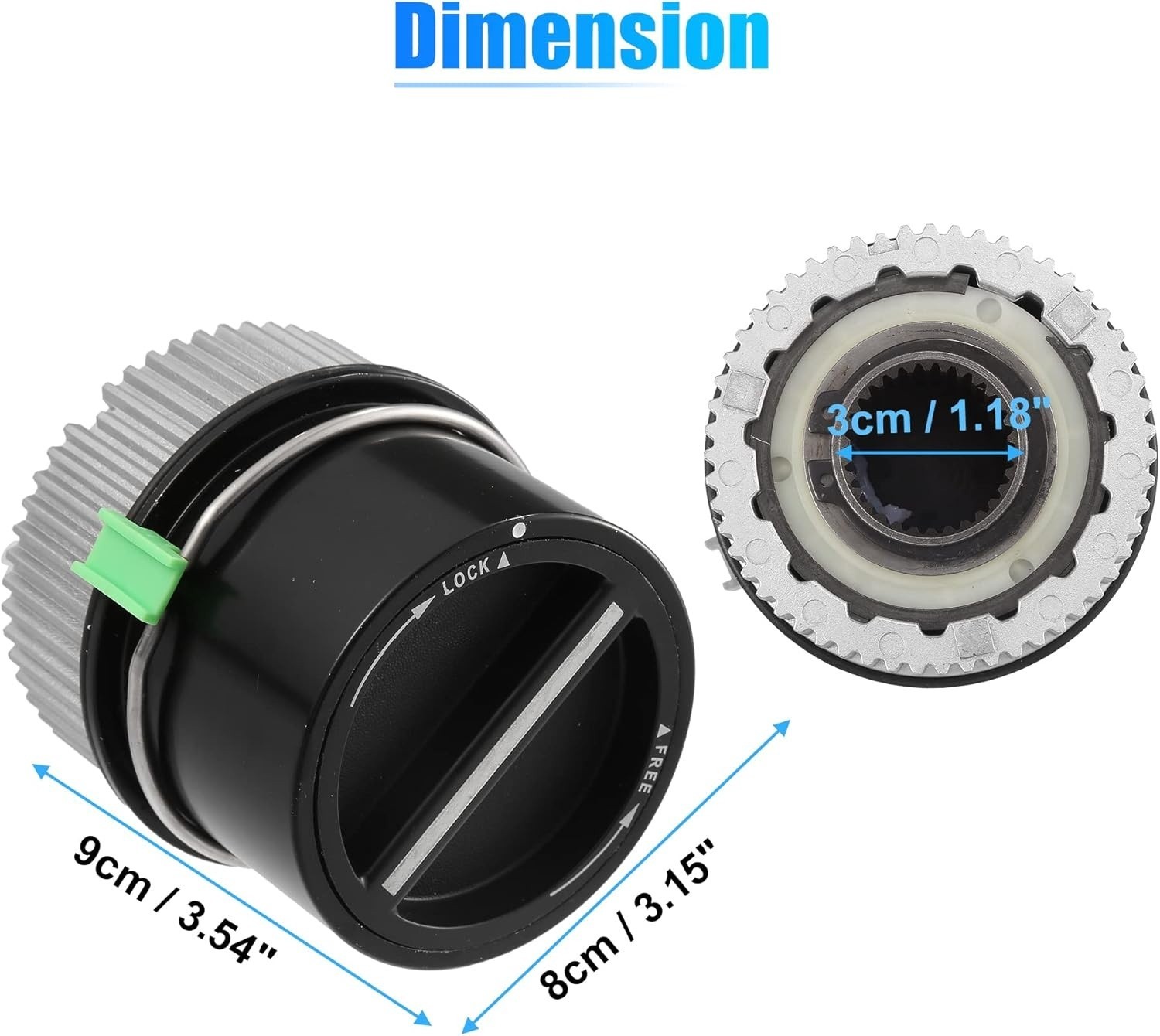 X AUTOHAUX 1 Pair 4WD Front Manual Wheel Locking Hub 1C3Z-3B396-DA for Ford F250