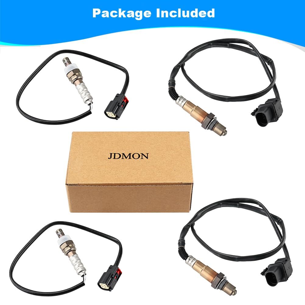 JDMON 4PCS O2 Oxygen Sensor Upstream & Downstream Replacement for Ford F150 V6