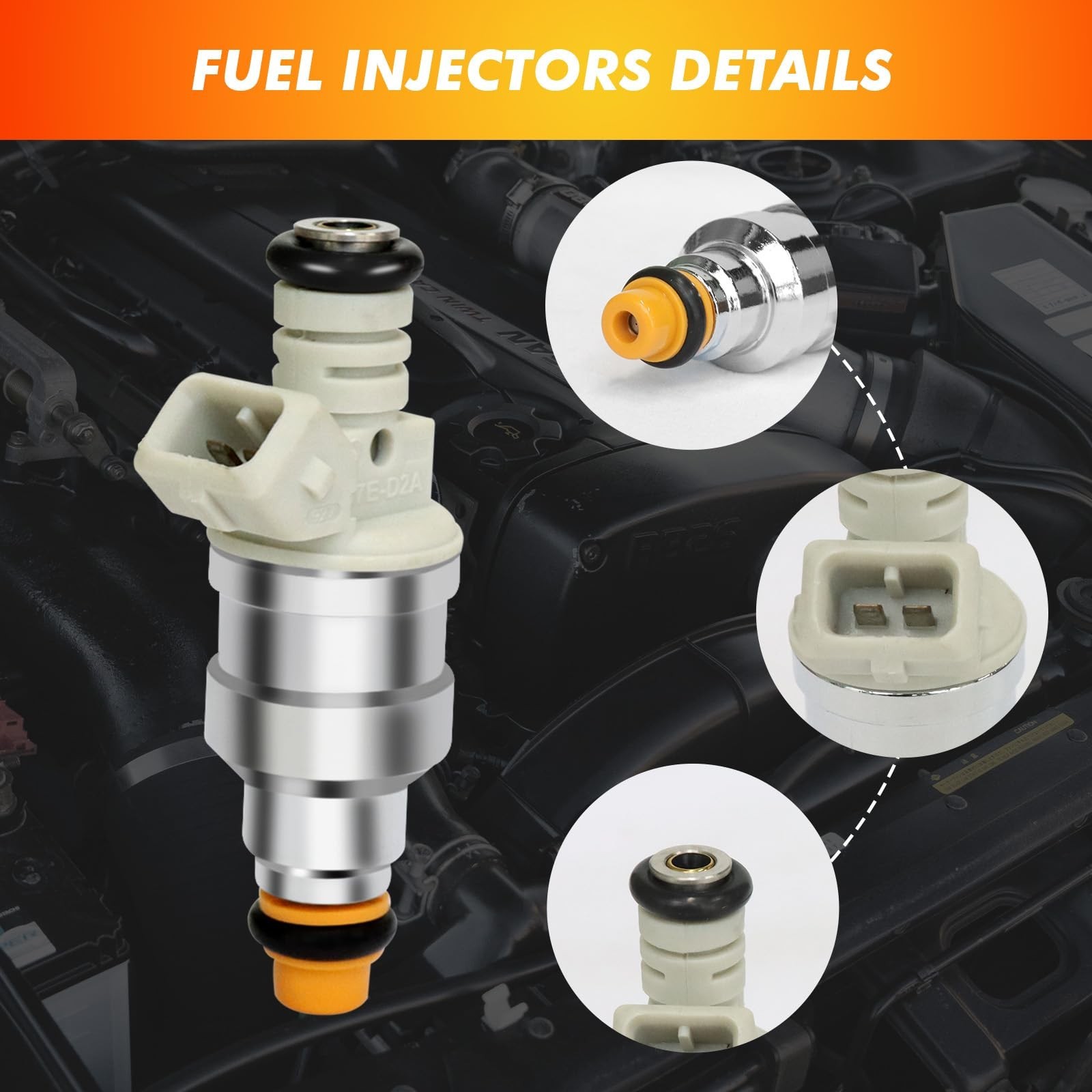 1985-2001 Fuel Injector Compatible for Ford Ranger 2.3L 2.4L 2.5L L4 1985-200…
