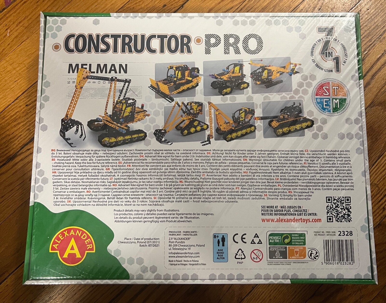 Alexander Toys Constructor Pro Melman 7 in 1 Building Kits Stem KidsToys 866 Pcs