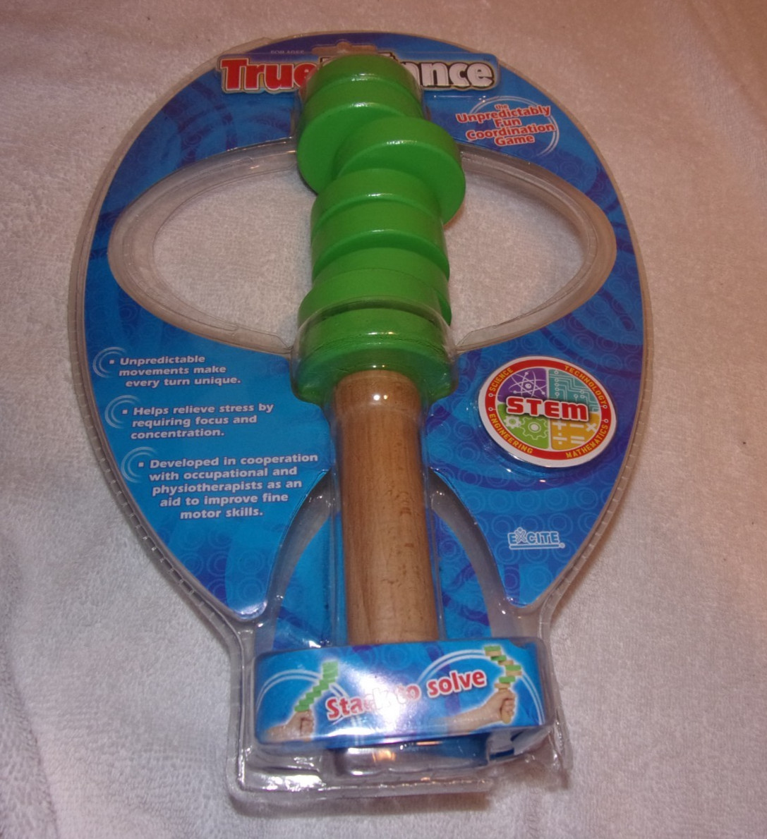 TrueBalance Coordination Game Balance Wood Toy for Adults and Kids STEM – New